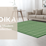 Ultra Soft Area Rug, Non Slip, Stain Resistant, Washable Area Rugs for Living Room, Bedroom, Rustic Fluffy Shag Textured Motif(Green)