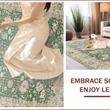 Elegant Sage Green Tiled Design(Ivory)