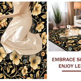 Minimalist Floral Elegance in Black(Black)