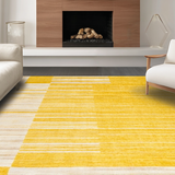 Ultra Soft Area Rug, Non Slip, Stain Resistant, Washable Area Rugs for Living Room, Bedroom, Soft Cozy Earthy Minimalism(Yellow)