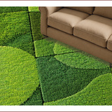 Ultra Soft Area Rug, Non Slip, Stain Resistant, Washable Area Rugs for Living Room, Bedroom, Fluffy Non-Slip Bedroom Rug for Minimal Living(Green)