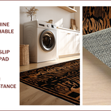 Ultra Soft Area Rug, Non Slip, Stain Resistant, Washable Area Rugs for Living Room, Bedroom, Bold Wildlife Inspired Decor(Brown)