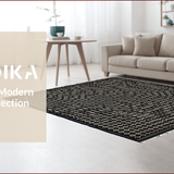 Sophisticated Abstract Trellis Design(Black)