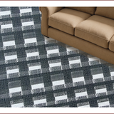Ultra Soft Area Rug, Non Slip, Stain Resistant, Washable Area Rugs for Living Room, Bedroom, Geometric Checkered Entryway Stain-Resistant Carpet(Gray)