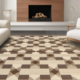 Geometric Natural Tones Elegance(Beige)