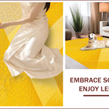 Ultra Soft Area Rug, Non Slip, Stain Resistant, Washable Area Rugs for Living Room, Bedroom, Modern Yellow Gray Living Room Stain-Resistant Rug(Yellow)
