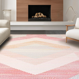 Ultra Soft Area Rug, Non Slip, Stain Resistant, Washable Area Rugs for Living Room, Bedroom, Charming Furry Decor Statement(Pink)