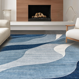 Artful Fluidity in Neutral Hues(Blue)