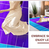 Ultra Soft Area Rug, Non Slip, Stain Resistant, Washable Area Rugs for Living Room, Bedroom, Elegant Blue and Purple Medallion(Purple)