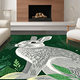 Ultra Soft Area Rug, Non Slip, Stain Resistant, Washable Area Rugs for Living Room, Bedroom, Sophisticated Nature-Themed Aesthetic(Gray)