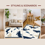 Distinctive Contemporary Whale Artwork(Beige)