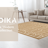 Vintage Diamond Textured Visual Appeal(Beige)