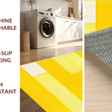 Ultra Soft Area Rug, Non Slip, Stain Resistant, Washable Area Rugs for Living Room, Bedroom, Radiant Plush Rustic Charm(Yellow)