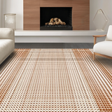 Ultra Soft Area Rug, Non Slip, Stain Resistant, Washable Area Rugs for Living Room, Bedroom, Fun Playful Western Print Design(Beige)
