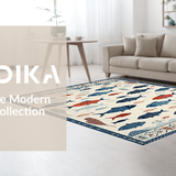 Vibrant Fish Motif Contemporary Flair(White)