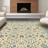 Artful Rustic Blue Tones Design(Beige)