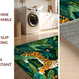 Ultra Soft Area Rug, Non Slip, Stain Resistant, Washable Area Rugs for Living Room, Bedroom, Charming Colorful Animal Print Style(Green)