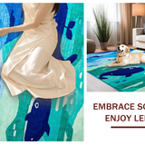 Blue Graphic Fantasy Scene(Blue)