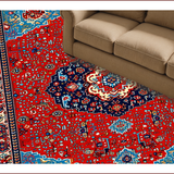 Ultra Soft Area Rug, Non Slip, Stain Resistant, Washable Area Rugs for Living Room, Bedroom, Intricate Neutral Office Space Area Rug(Red)