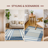 Modern Striped Nautical Flair(Blue)