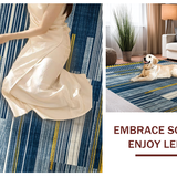 Chic Abstract Color Block Design(Blue)