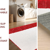 Bold Red and White Sporty Elegance(Red)