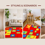 Lively Multicolor Learning Design(Red)