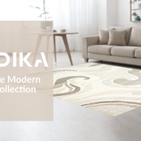 Elegant High Low Abstract Swirls(Beige)