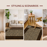 Ultra Soft Area Rug, Non Slip, Stain Resistant, Washable Area Rugs for Living Room, Bedroom, Bold Statement Animal Design(Beige)