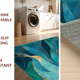 Elegant Transitional Patterned Accent(Blue)