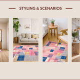 Chic Vibrant Geometric Arrangement(Pink)