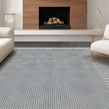Ultra Soft Area Rug, Non Slip, Stain Resistant, Washable Area Rugs for Living Room, Bedroom, Contemporary Geometric Textured Style(Gray)