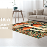 Ultra Soft Area Rug, Non Slip, Stain Resistant, Washable Area Rugs for Living Room, Bedroom, Cushioned Anti Fatigue(Red)