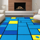 Engaging Pastel Alphabet and Shape Display(Blue)