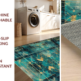 Ultra Soft Area Rug, Non Slip, Stain Resistant, Washable Area Rugs for Living Room, Bedroom, Boho Bow Decor Rug(Blue)