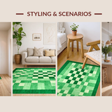 Artistic Dark Green Linear Design(Green)