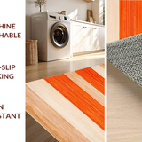 Ultra Soft Area Rug, Non Slip, Stain Resistant, Washable Area Rugs for Living Room, Bedroom, Rustic Earthy Solid Hue(Orange)