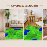 Delightful Curves Moss Design(Green)