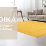Ultra Soft Area Rug, Non Slip, Stain Resistant, Washable Area Rugs for Living Room, Bedroom, Bright Cheerful Cozy Vibe(Yellow)
