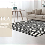 Stylish Textured Striped Design(Black)