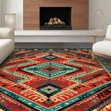 Chic Cream Geometric Play(Red)