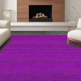 Ultra Soft Area Rug, Non Slip, Stain Resistant, Washable Area Rugs for Living Room, Bedroom, Bold Geometric Patterned Aesthetic(Purple)