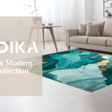 Elegant Gold Veined Aesthetic(Blue)