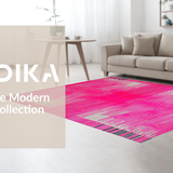 Ultra Soft Area Rug, Non Slip, Stain Resistant, Washable Area Rugs for Living Room, Bedroom, Playful Modern Wildlife Style(Pink)