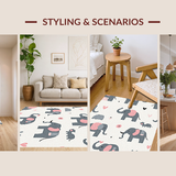 Elegant Earthy Toned Safari Scene(Gray)