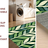 Contemporary Abstract Leaf Motif(Green)