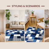 Bold Colorful Geometric Statement(Blue)