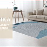 Ultra Soft Area Rug, Non Slip, Stain Resistant, Washable Area Rugs for Living Room, Bedroom, Contemporary Retro Bedroom Stain-Resistant Area Rug(Gray)