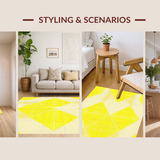 Lively Geometric Pastel Composition(Yellow)