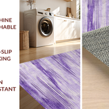 Ultra Soft Area Rug, Non Slip, Stain Resistant, Washable Area Rugs for Living Room, Bedroom, Soft Contemporary Abstract Motif(Purple)
